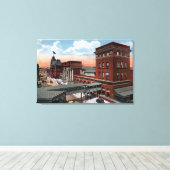 北駅 – 鉄道区 キャンバスプリント (インサイチュ (ウッドフロア))