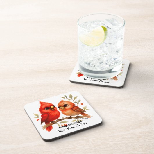 北魅力的(鳥)ショウジョウコウカンチョウ コースター (右側)