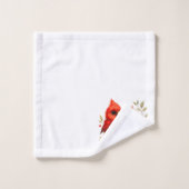 北魅力的（鳥）ショウジョウコウカンチョウ バスタオルセット (ウォッシュタオル)