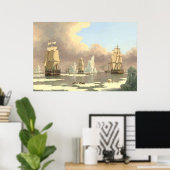 北鯨漁業 – ジョンワードファインアート ポスター (ホームオフィス)