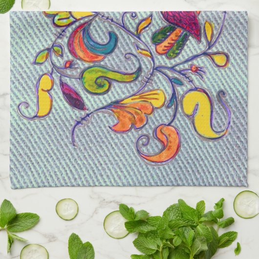 北鳥 キッチンタオル (折り畳み)