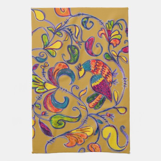 北鳥 キッチンタオル (縦)