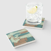 北2つ ストーンコースター (横)