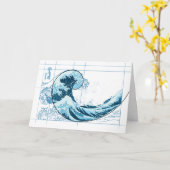 北（ほく）斎がフィボナッチ選手とブルーカード戦 カード (黄色い花)