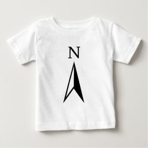 北 ベビーTシャツ