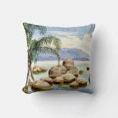 北 – ヤシの木と大きい石、 クッション (正面)