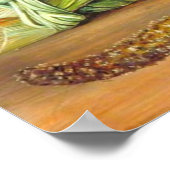 北 – 花、果実、パルミラパーム、Java 1870 ポスター (角)