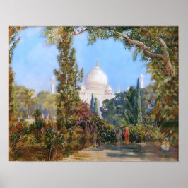 北 – 西インドのアグラでTaj Mahal ポスター