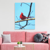 北（鳥）ショウジョウコウカンチョウとサマースカイ キャンバスプリント (インサイチュ (リビング))