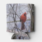 北（鳥）ショウジョウコウカンチョウの霧の朝 缶クーラー (裏面)