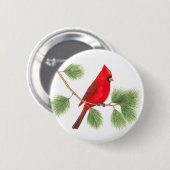 北(鳥)ショウジョウコウカンチョウイラストレーションボタン 缶バッジ (正面&裏面)