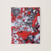 北（鳥）ショウジョウコウカンチョウオス、冬、IL ジグソーパズル (縦)