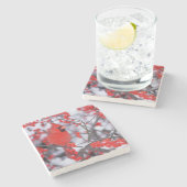 北(鳥)ショウジョウコウカンチョウオス、冬、IL ストーンコースター (横)