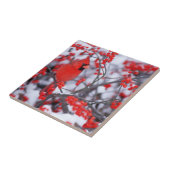 北（鳥）ショウジョウコウカンチョウオス、冬、IL タイル (側面)