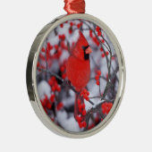 北（鳥）ショウジョウコウカンチョウオス、冬、IL メタルオーナメント (右)