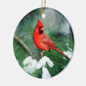 北（鳥）ショウジョウコウカンチョウオス（木）、IL セラミックオーナメント (左)