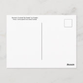 北（鳥）ショウジョウコウカンチョウガード彼の夕食 ポストカード (裏面)