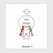 北（鳥）ショウジョウコウカンチョウソンバード シール (シート)