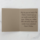 北(鳥)ショウジョウコウカンチョウバードウィリアムモリスインスパイア カード (内部)