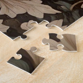 北(鳥)ショウジョウコウカンチョウバードウィリアムモリスインスパイア ジグソーパズル (側面)