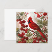 北(鳥)ショウジョウコウカンチョウバードレッドベリー (正面/裏面)