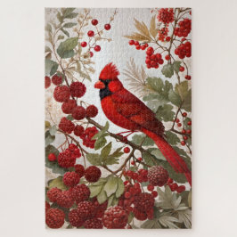 北（鳥）ショウジョウコウカンチョウバードレッドベリー ジグソーパズル