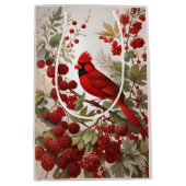 北(鳥)ショウジョウコウカンチョウバードレッドベリー ミディアムペーパーバッグ (正面)