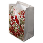 北(鳥)ショウジョウコウカンチョウバードレッドベリー ミディアムペーパーバッグ (裏面アングル)
