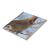 北（鳥）ショウジョウコウカンチョウ写真タイル タイル (側面)