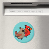 北（鳥）ショウジョウコウカンチョウ対 マグネット (インサイチュ (食洗機))