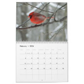 北（鳥）ショウジョウコウカンチョウ暦 カレンダー (2月 2026)