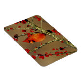 北（鳥）ショウジョウコウカンチョウ男性のIL マグネット (右側)