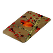 北（鳥）ショウジョウコウカンチョウ男性のIL マグネット (左側)