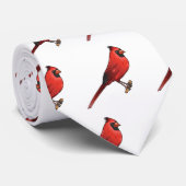 北（鳥）ショウジョウコウカンチョウ鳥の漫画イラストレーション ネクタイ (ロール)