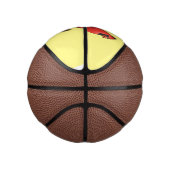 北（鳥）ショウジョウコウカンチョウ鳥の漫画イラストレーション ミニバスケットボール (右)