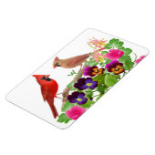 北（鳥）ショウジョウコウカンチョウ鳥類プレミアムマグネット マグネット (左側)