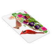 北（鳥）ショウジョウコウカンチョウ鳥類プレミアムマグネット マグネット (右側)