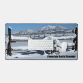 北AZの新冬の雪景色 デスクマット (キーボード&マウス)