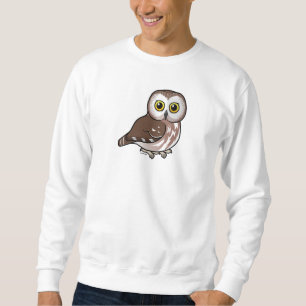 北Birdorableはフクロウを鋸磨きます スウェットシャツ