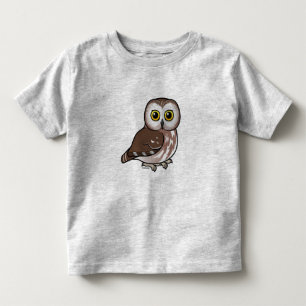 北Birdorableはフクロウを鋸磨きます トドラーTシャツ