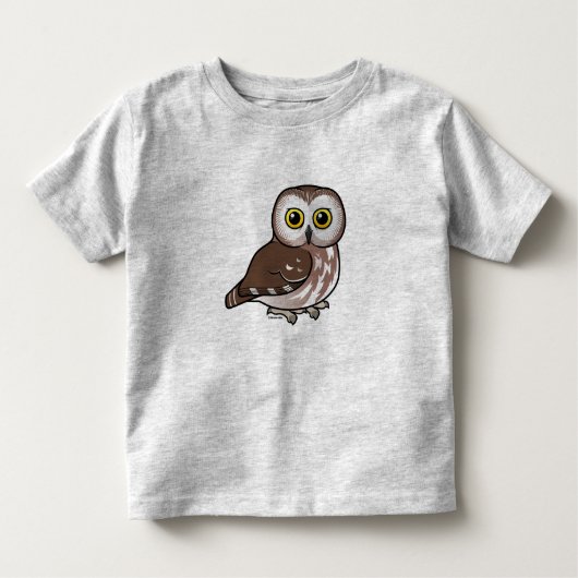 北Birdorableはフクロウを鋸磨きます トドラーTシャツ (正面)