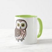 北Birdorableはフクロウを鋸磨きます マグカップ (正面右)