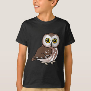 北Birdorableはフクロウを鋸磨きます Tシャツ