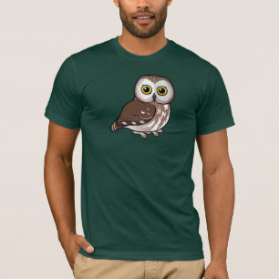北Birdorableはフクロウを鋸磨きます Tシャツ