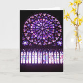 北Notre Dameは上がりました カード (黄色い花)