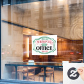 北POle郵便局クリスマス ウィンドウサイン (カフェ窓)