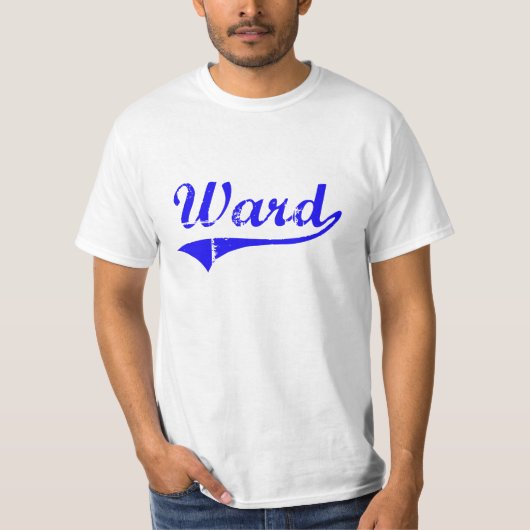 区の姓のクラシックなスタイル Tシャツ (正面)