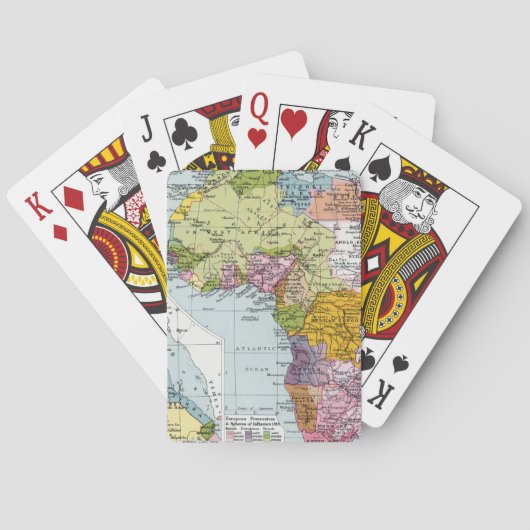 区分アフリカ1914年 トランプ (裏面)