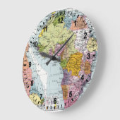 区分アフリカ1914年 ラージ壁時計 (傾斜)