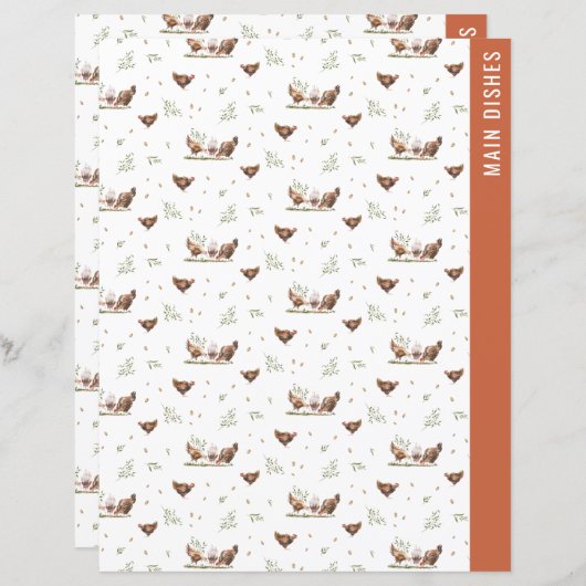 区切りページ |両面レシピバインダーページ (正面/裏面)